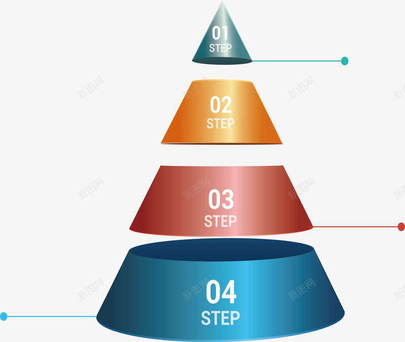 立体三角锥商务pptpng免抠素材_新图网 https://ixintu.com ppt 三角锥 商务 立体