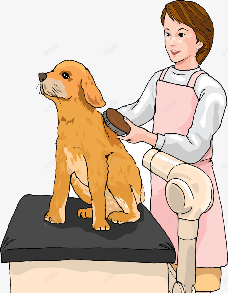 卡通宠物美容狗狗梳毛插图矢量图ai免抠素材_新图网 https://ixintu.com 卡通宠物美容狗狗梳毛插图 卡通宠物美容狗狗梳毛插图矢量图 宠物美容狗狗梳毛插图矢量图 矢量卡通宠物美容狗狗梳毛插图 矢量图