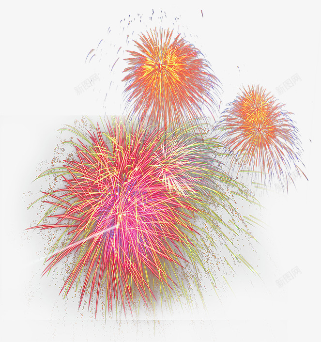 活动节日礼花效果png免抠素材_新图网 https://ixintu.com 效果 活动 礼花 节日 设计