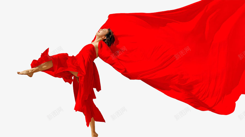 手拿红色布带的美女png免抠素材_新图网 https://ixintu.com png布带装饰 红布带 红色布带 红色绸带 飘扬的布带