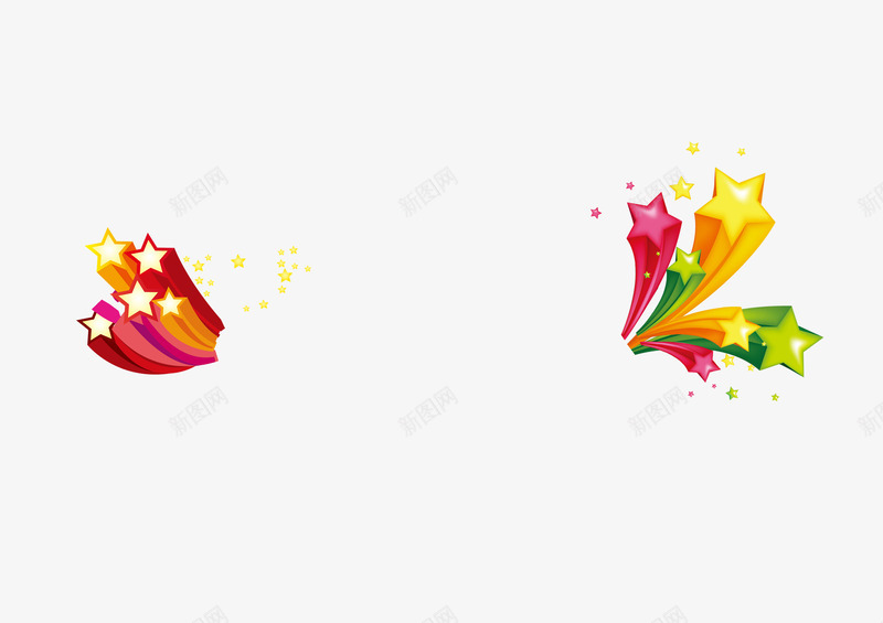 多彩五角星炫酷礼花png免抠素材_新图网 https://ixintu.com 五角星 多彩 浪漫 炫酷 礼花