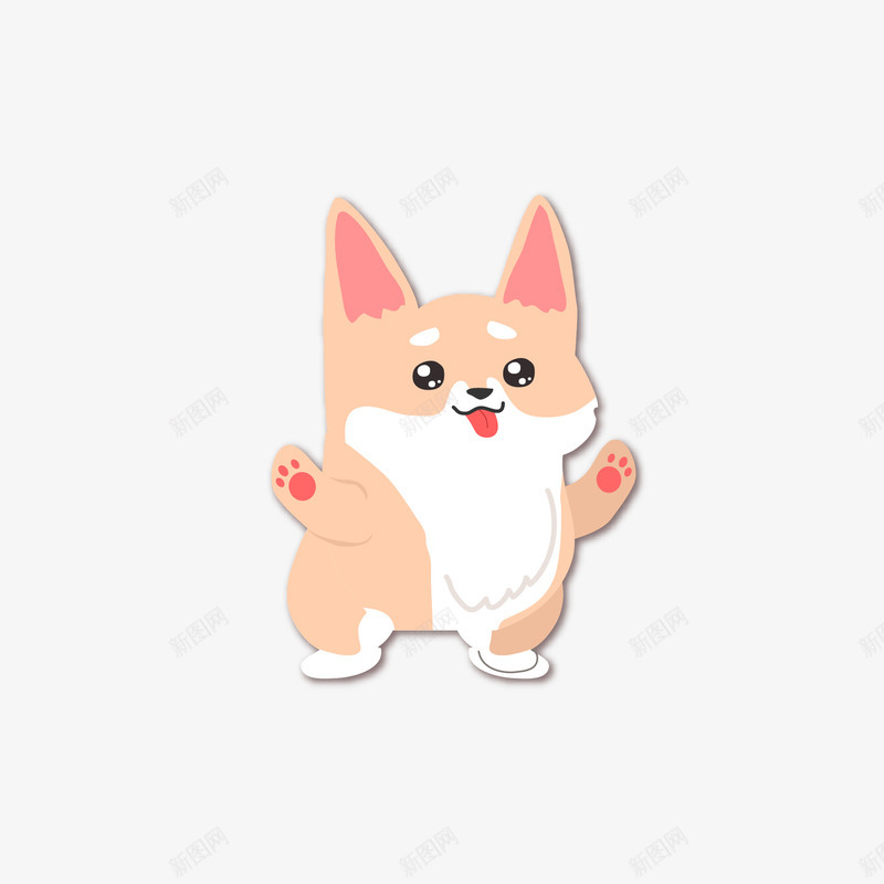 手绘开心小狗矢量图eps免抠素材_新图网 https://ixintu.com png免抠图 创意 动物 卡通 可爱 小狗 开心 手绘 时尚 矢量图 笑口常开