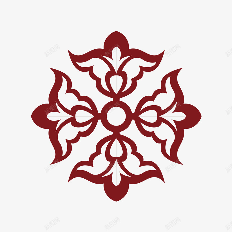 简单中式花纹矢量图ai免抠素材_新图网 https://ixintu.com 中式花纹 简单中式 素材 花纹 花边 设计 矢量图