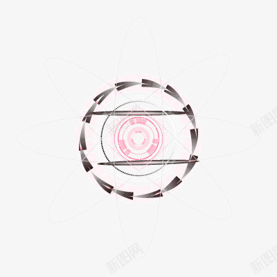时尚科技ppt背景png免抠素材_新图网 https://ixintu.com ppt元素 三角行 商务 圆环 矢量背景 科技感