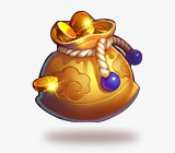金色钱袋古风手绘png免抠素材_新图网 https://ixintu.com 古风 金色 钱袋
