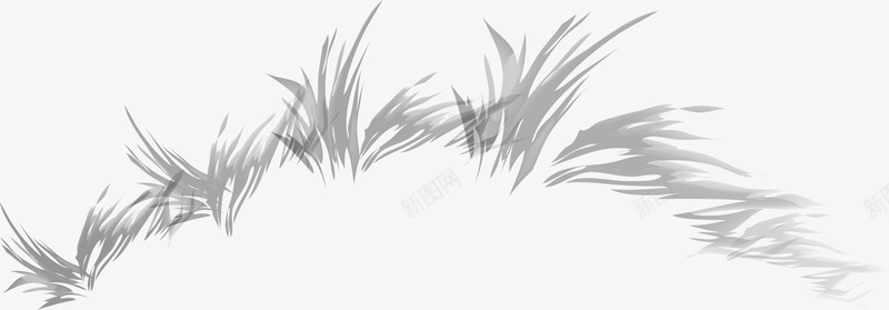 中国风水墨画元素png免抠素材_新图网 https://ixintu.com 中国风 中国风水墨画元素 中式风格元素 毛笔画 草