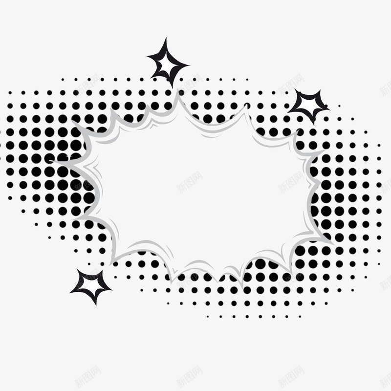 卡通手绘爆炸线图标png_新图网 https://ixintu.com 卡通 圆点 手绘 爆炸图标 爆炸标贴 爆炸线 锯齿 黑色