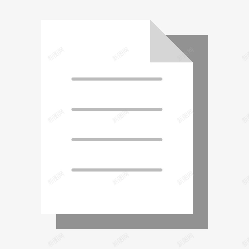 白色纸张商务元素矢量图ai免抠素材_新图网 https://ixintu.com 三角形 办公 卡通 扁平化 投影 插画 方形 白色 矢量图