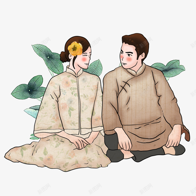 古典旗袍美女4png免抠素材_新图网 https://ixintu.com 复古 女人 旗袍 旗袍美女 民国风 纹理