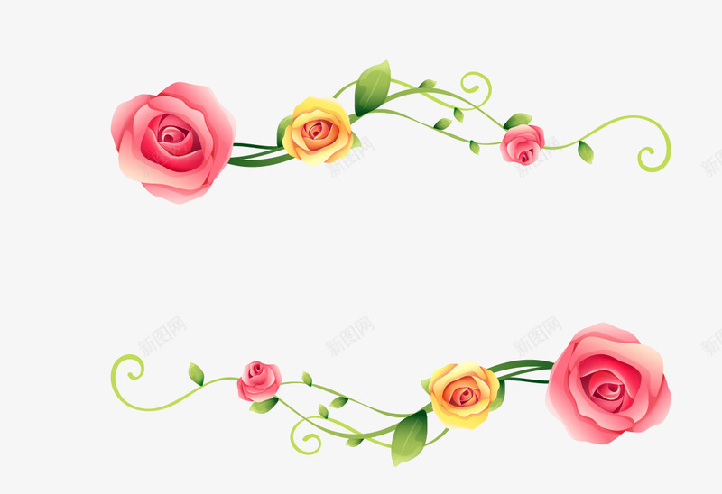 花纹花边png免抠素材_新图网 https://ixintu.com 古典浪漫 底纹边框 炫彩花卉 花纹花边 韩式花纹