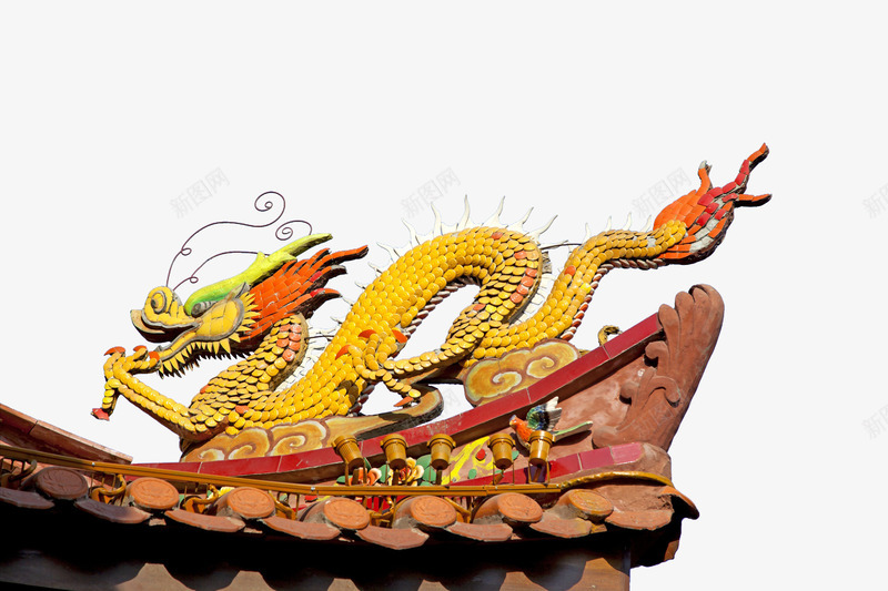 中国传统雕龙图案屋檐png免抠素材_新图网 https://ixintu.com 中国传统 中式墙檐 古代墙檐 古典墙檐 墙檐 水墨墙檐背景 瓦墙檐 雕龙