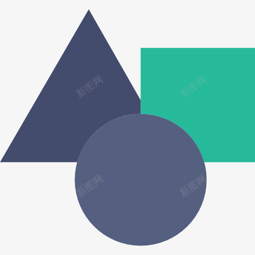 广场图标png_新图网 https://ixintu.com 三角形 几何 图形工具 圆 正方形 界面 矩形形状