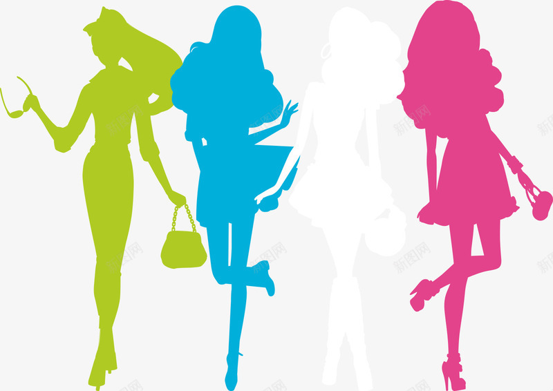 优雅城市美女剪影png免抠素材_新图网 https://ixintu.com 优雅 剪影 城市 美女