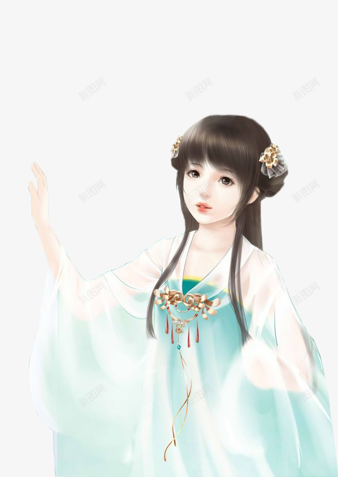古风白色纱衣可爱小女孩png免抠素材_新图网 https://ixintu.com 古风 可爱小女孩 白色 纱衣