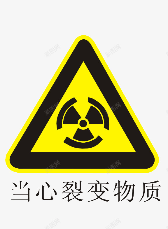 温馨提示图案png免抠素材_新图网 https://ixintu.com 三角形 图案 当心裂变物质 温馨提示 醒目 黄色
