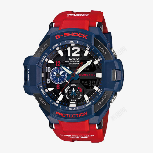 卡西欧时尚运动电子表png免抠素材_新图网 https://ixintu.com CASIO 产品实物 名牌手表 多功能 男士手表 腕表 防水