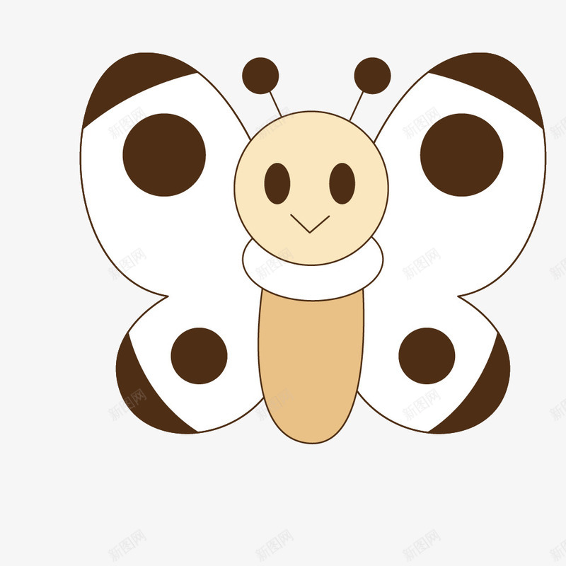 卡通简笔画小蝴蝶png免抠素材_新图网 https://ixintu.com 卡通 卡通蝴蝶 可爱蝴蝶 小蝴蝶 幼儿画 日系超萌简笔画 简笔画 蝴蝶 蝴蝶免扣