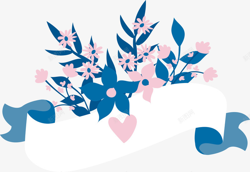 粉色碎花花丛矢量图ai免抠素材_新图网 https://ixintu.com 浪漫花丛 矢量png 碎花 粉色碎花 花丛 花丛标题框 矢量图