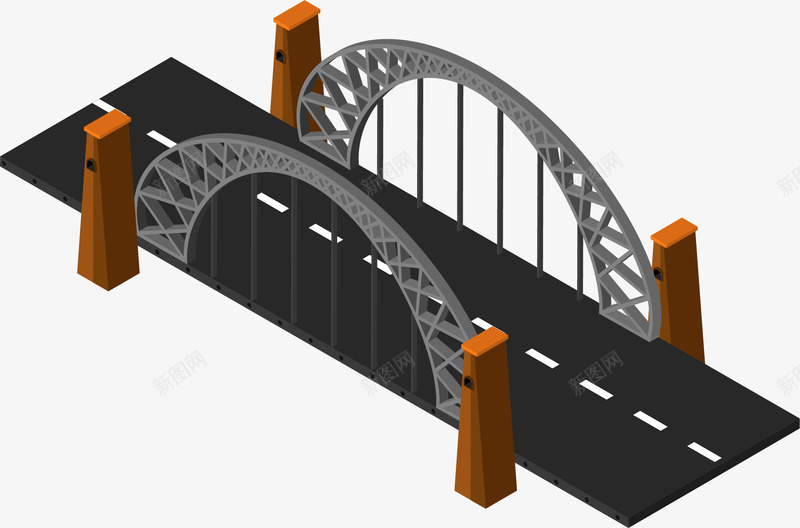 城市交通运输道路桥梁png免抠素材_新图网 https://ixintu.com 交通运输 大桥 建筑 桥梁 道路 道路桥梁