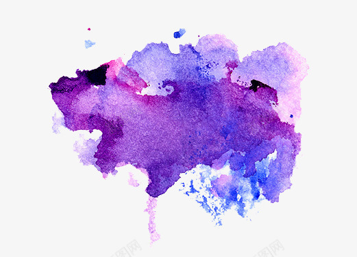 紫色背景png免抠素材_新图网 https://ixintu.com 喷溅 水彩 泼墨 浪漫 紫色 装饰图案