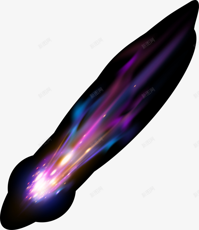 梦幻多彩炫光png免抠素材_新图网 https://ixintu.com 唯美炫光 多彩光晕 多彩炫光 梦幻炫光 白色光点 黑色椭圆