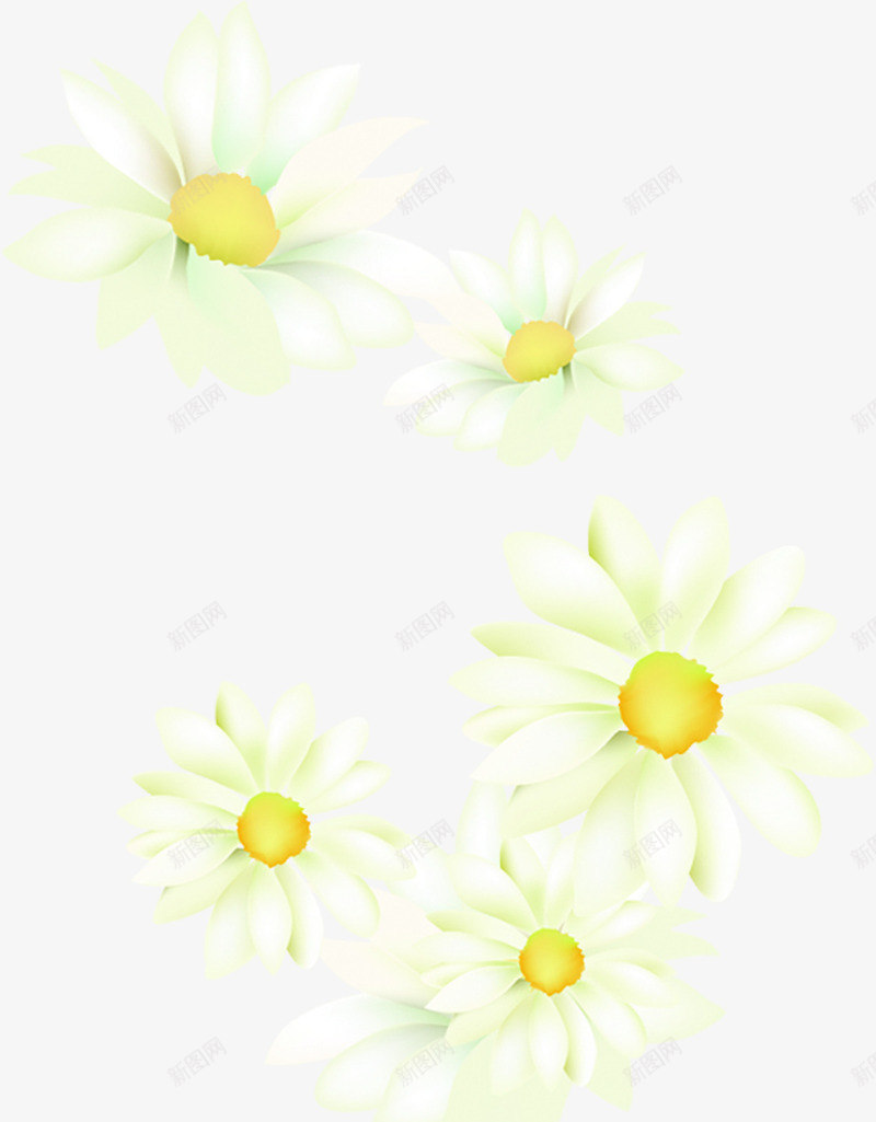 白色唯美梦幻花朵png免抠素材_新图网 https://ixintu.com 梦幻 白色 花朵 设计
