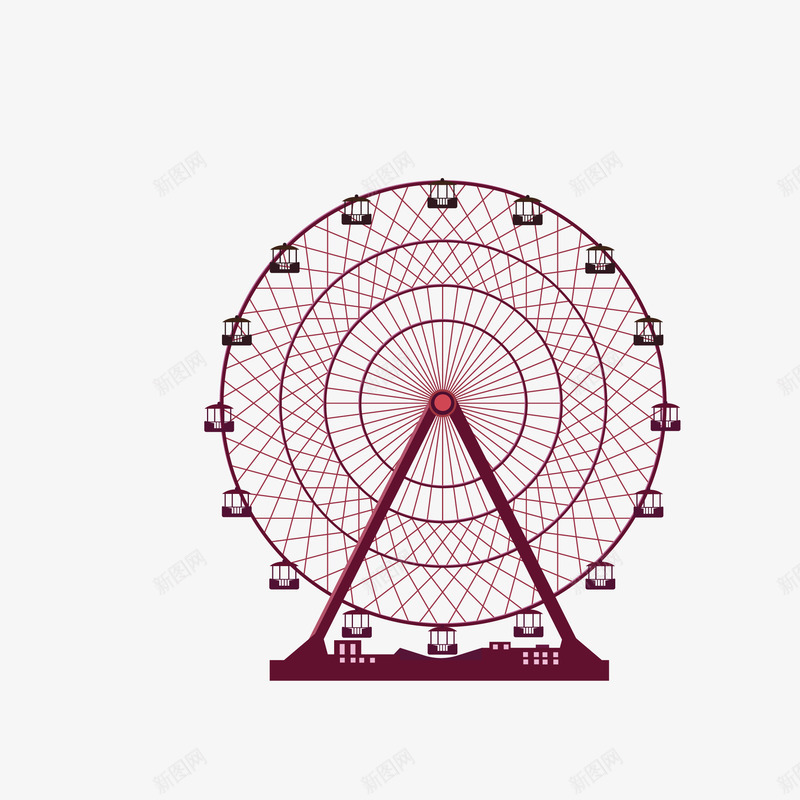手绘彩色摩天轮矢量图eps免抠素材_新图网 https://ixintu.com png免抠图 创意 卡通 彩色 手绘 摩天轮 时尚 浪漫 爱情 矢量图