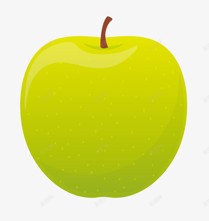 手绘卡通水果绿苹果png免抠素材_新图网 https://ixintu.com 动漫动画 包装设计 手绘卡通 水果 水果促销 海报设计 绿苹果 装饰