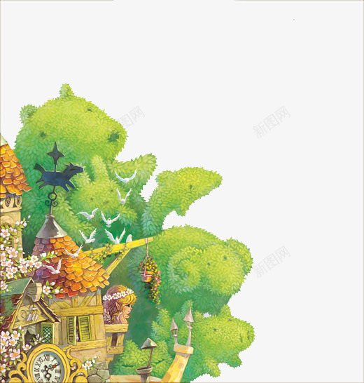 园艺动物png免抠素材_新图网 https://ixintu.com 儿童 儿童插画 动物 卡通 卡通人物 卡通动物 插画 故事 梦幻 童话 童话森林