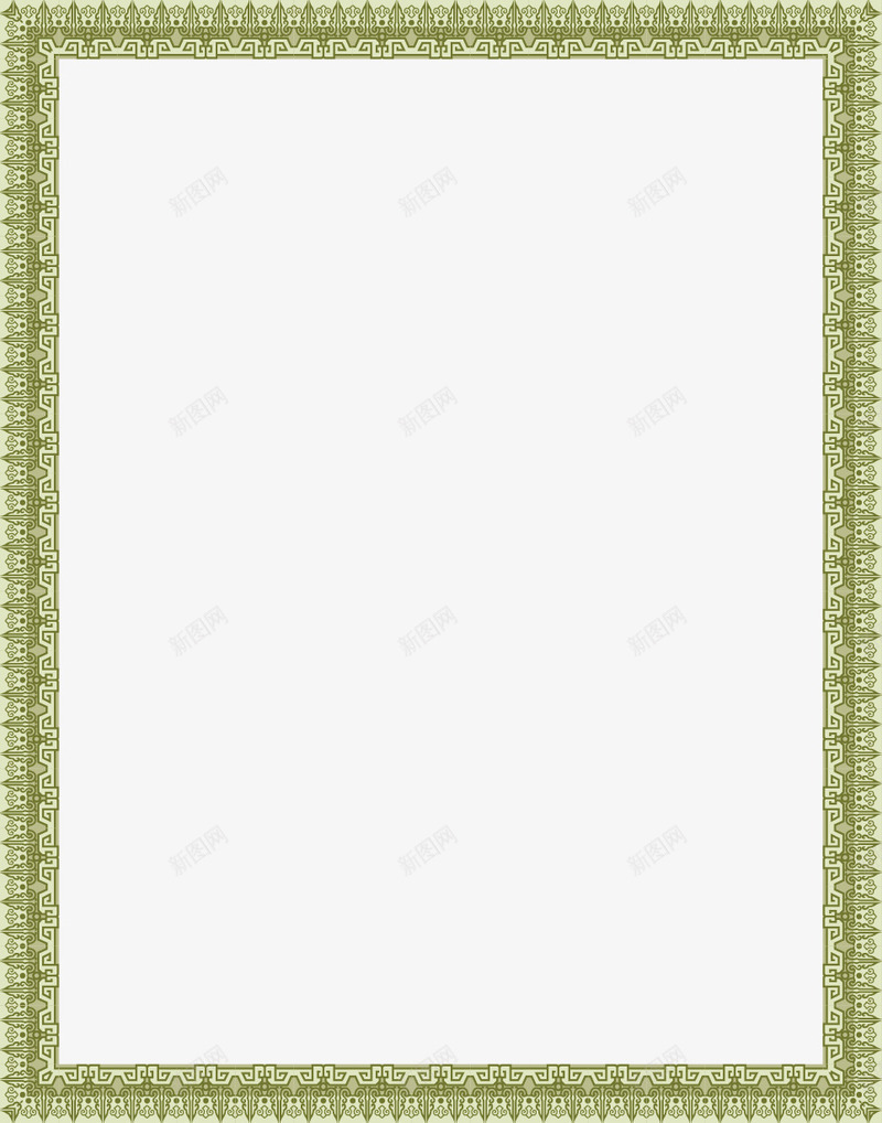 绿色相框png免抠素材_新图网 https://ixintu.com 中国元素框 中国风矢量图 中式风格 相框 相框图 线框 绿色边框 边框 边框矢量图