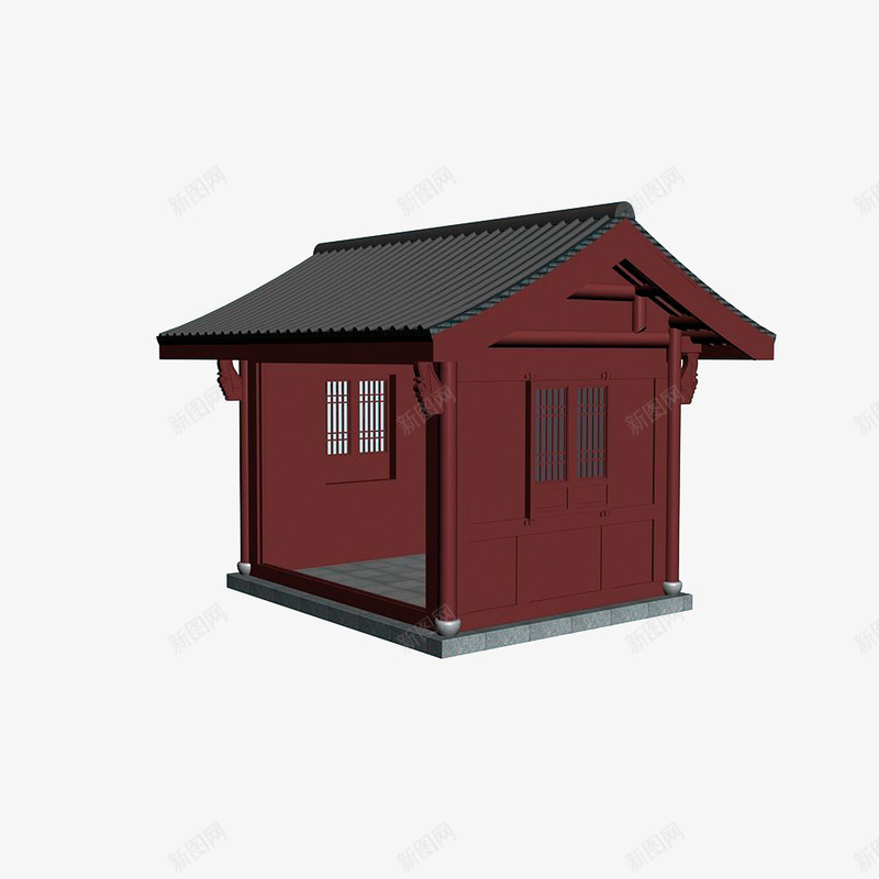 商铺效果图png免抠素材_新图网 https://ixintu.com 中国古代风格 古代商铺 古代铺子 商铺建筑效果图