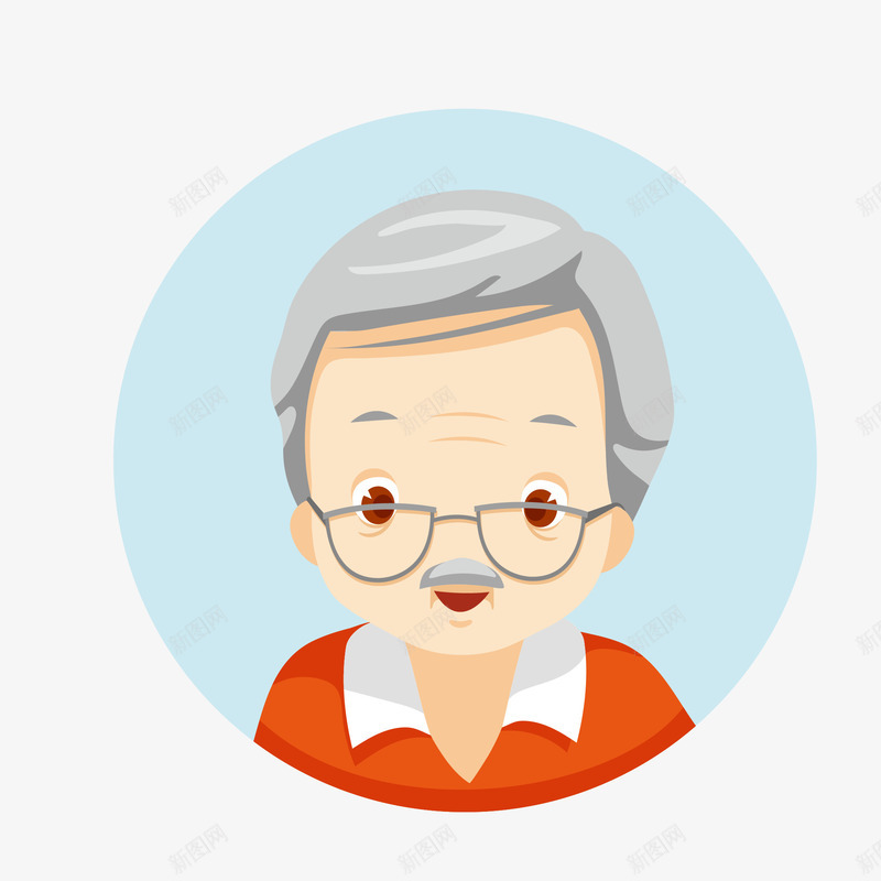 手绘戴眼镜老爷爷png免抠素材_新图网 https://ixintu.com png免抠图 卡通 头像 帅气 戴眼镜 手绘 时尚 老爷爷