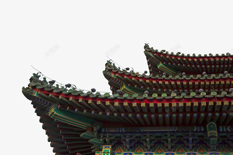 三层彩色雕刻屋檐png免抠素材_新图网 https://ixintu.com 三层 中式墙檐 古代墙檐 古典墙檐 墙檐 彩色雕刻 水墨墙檐背景 瓦墙檐