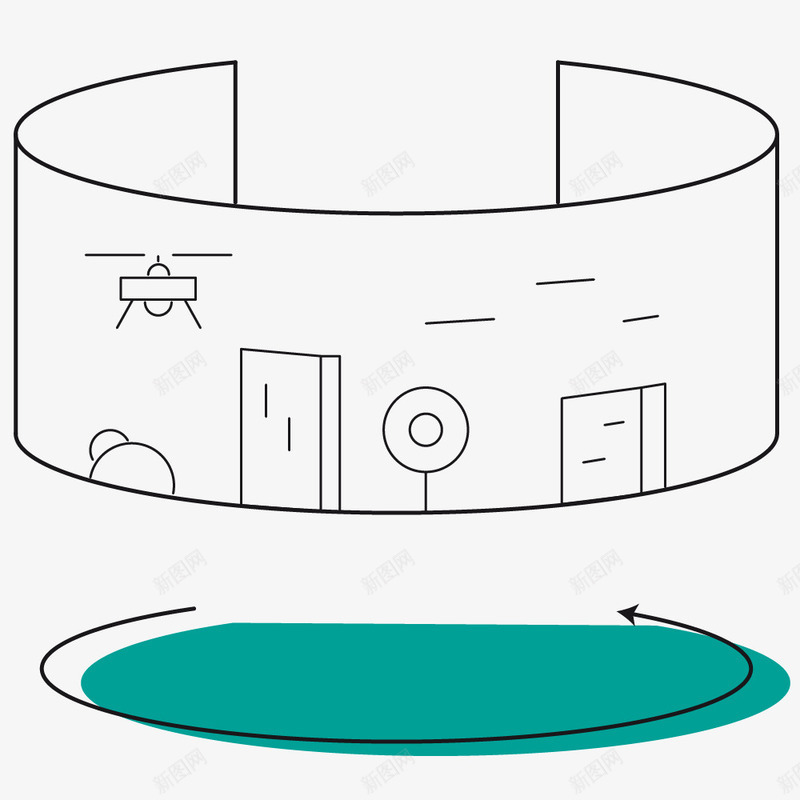 黑色线条VR科技png免抠素材_新图网 https://ixintu.com VR科技 免抠图 效果图 线条 装饰图 装饰画