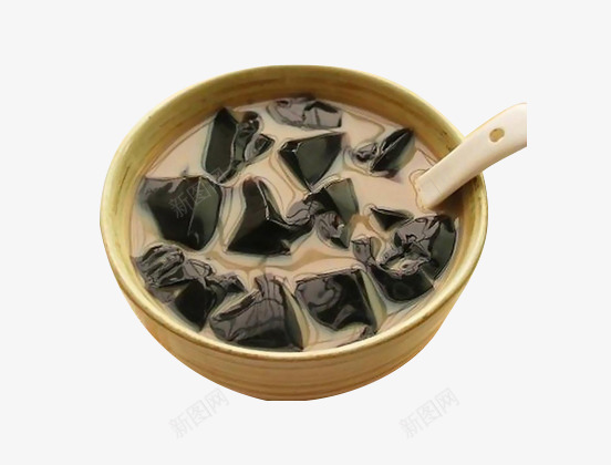 烧仙草奶茶png免抠素材_新图网 https://ixintu.com 产品实物 小吃 清热解毒 烧仙草 甜品 美容养颜 零食