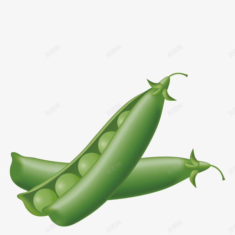青色的卡通豌豆效果图png免抠素材_新图网 https://ixintu.com 小骨头 绿色蔬菜 蔬菜 豆子 豌豆 豌豆装饰