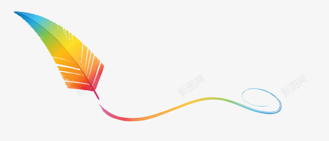 炫彩羽毛png免抠素材_新图网 https://ixintu.com 手绘羽毛 炫彩羽毛 羽毛