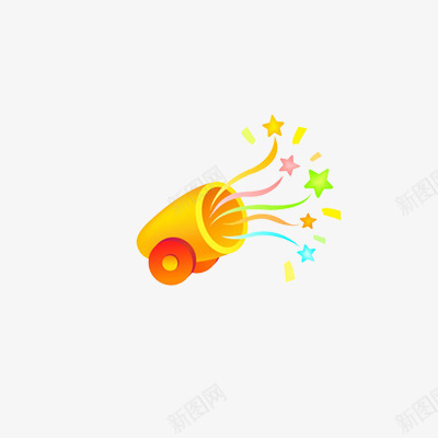 惊喜礼花psd免抠素材_新图网 https://ixintu.com 卡通 喜庆 惊喜 礼花