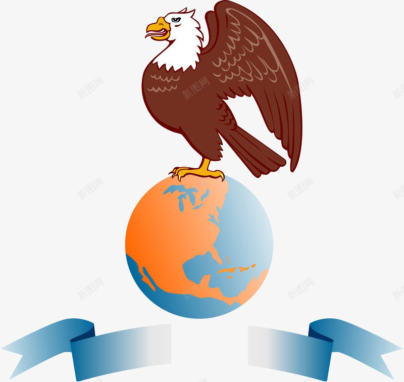 站在地球上的老鹰png免抠素材_新图网 https://ixintu.com 会飞的 地球 小型猛禽 带有翅膀的猛禽 老鹰 锋利的爪 长有羽毛 雄鹰 雄鹰飞翔 飞禽 鸢 鹰 鹰类