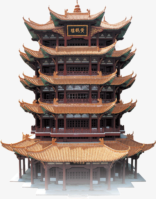 高大的黄鹤楼png免抠素材_新图网 https://ixintu.com 建筑 高大 黄鹤楼