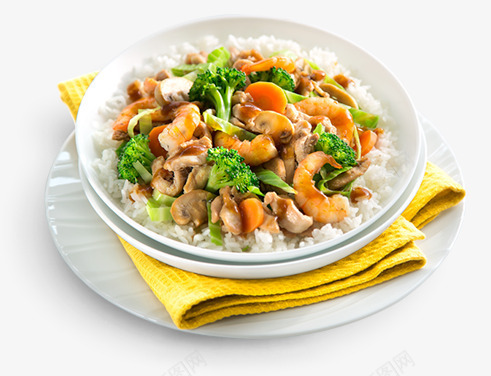 西兰花炒肉png免抠素材_新图网 https://ixintu.com 中式食物 美食 膳食 西兰花炒虾仁 食物