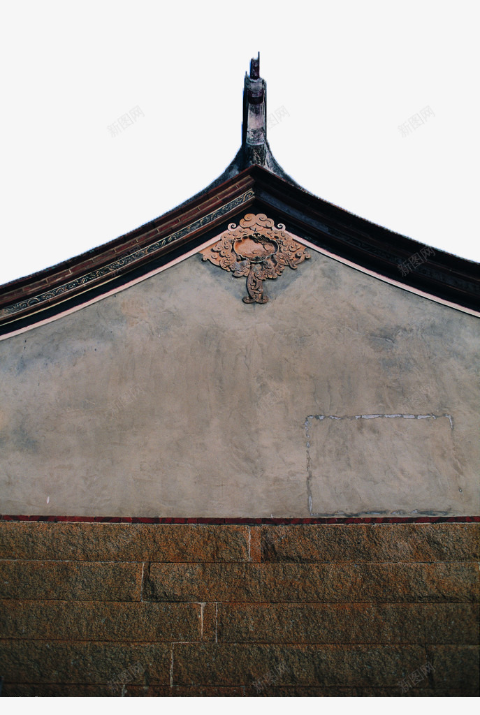 屋顶装饰png免抠素材_新图网 https://ixintu.com 中国风 中式 中式老房子 古建筑 古房子 屋脊 建筑 石雕 装饰 龙首