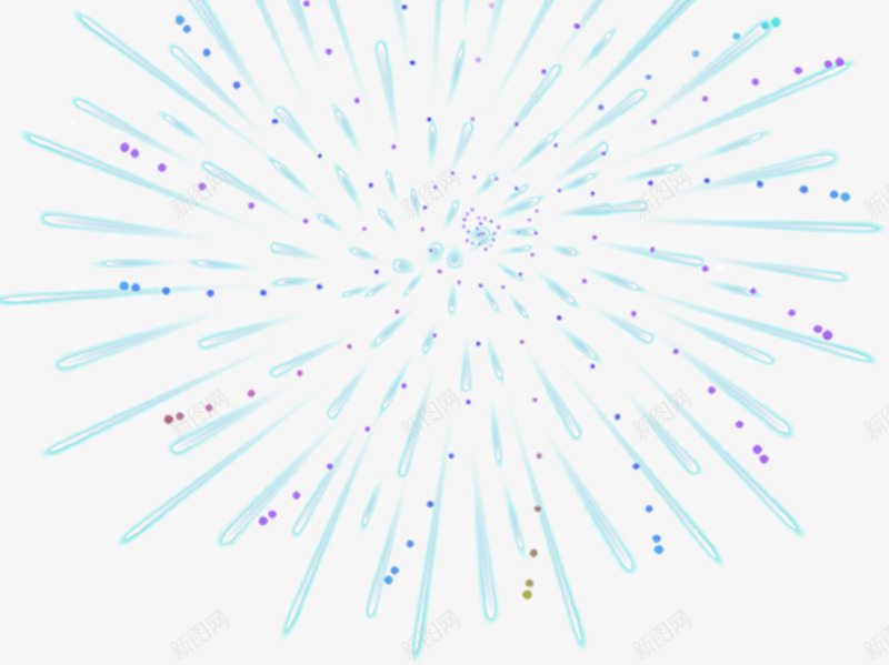 中秋节蓝色礼花星光png免抠素材_新图网 https://ixintu.com 中秋节 星光 礼花 蓝色