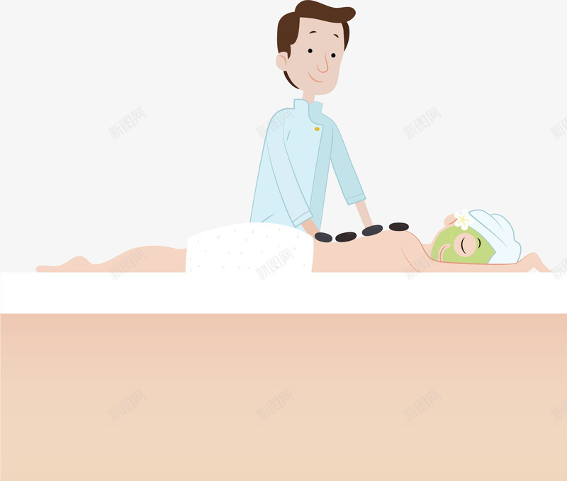 专业美容按摩技师矢量图ai免抠素材_新图网 https://ixintu.com 技师 按摩 按摩技师 按摩院 矢量png 矢量图 美容按摩 背部按摩