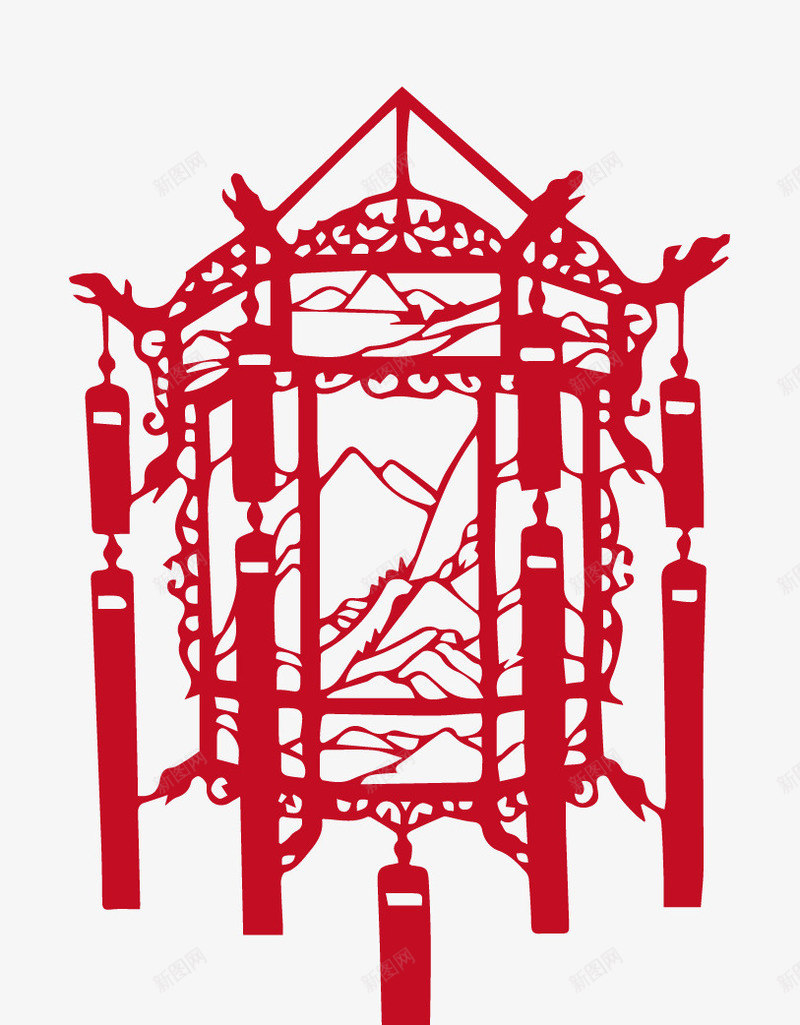 中国风传统元素灯笼喜庆png免抠素材_新图网 https://ixintu.com 中国风 喜庆 灯笼 节日 装饰
