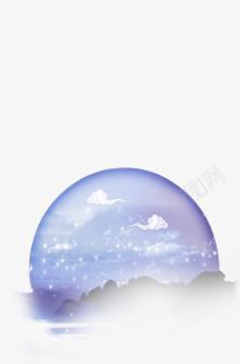 古风梦幻月球png免抠素材_新图网 https://ixintu.com 古风 月球 梦幻