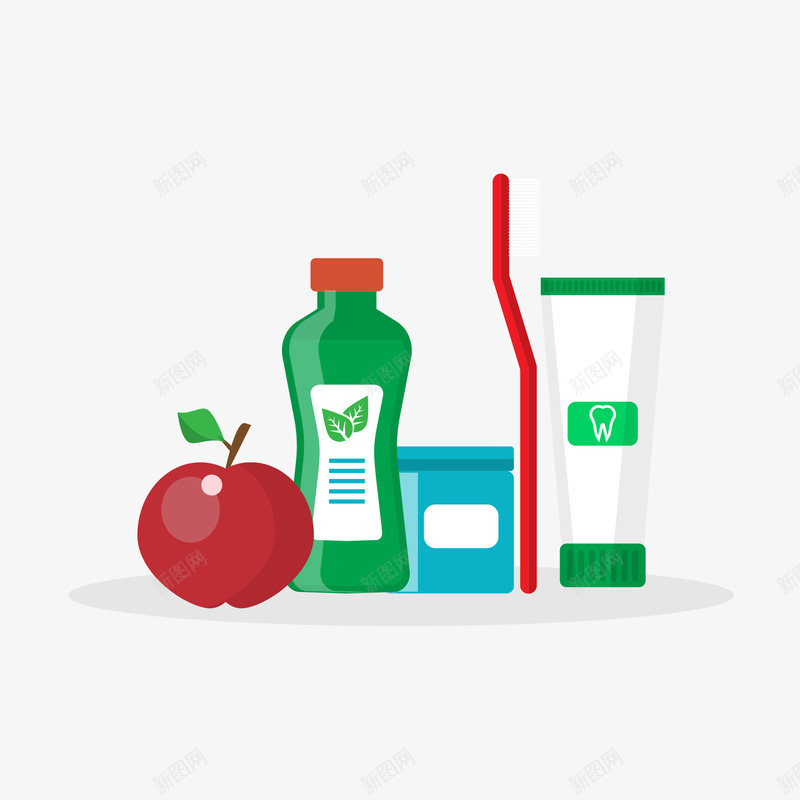 清洁用品矢量图ai免抠素材_新图网 https://ixintu.com 包装 厨房清洁用品 水果清洁用品 矢量图