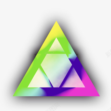 科技商务三角形图标透明图标
