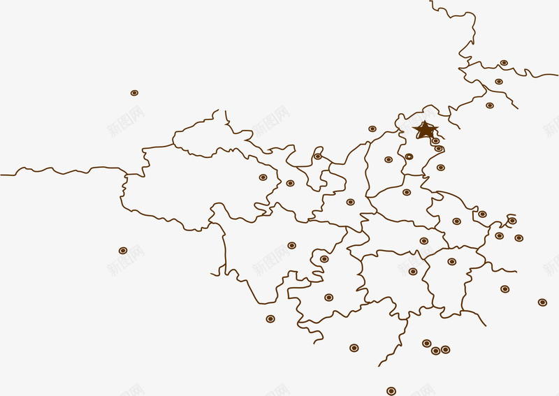 中国简笔画圆点png免抠素材_新图网 https://ixintu.com 中国 圆点 简笔