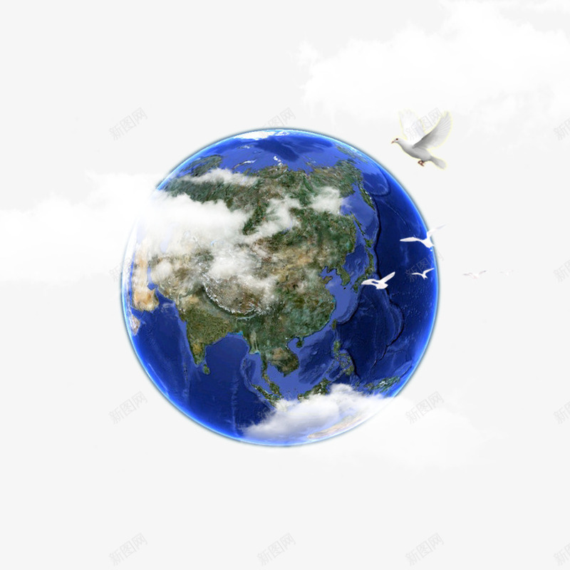 地球psd免抠素材_新图网 https://ixintu.com 地球 城市 建筑 教育 环保 白云 科幻 科技 科教
